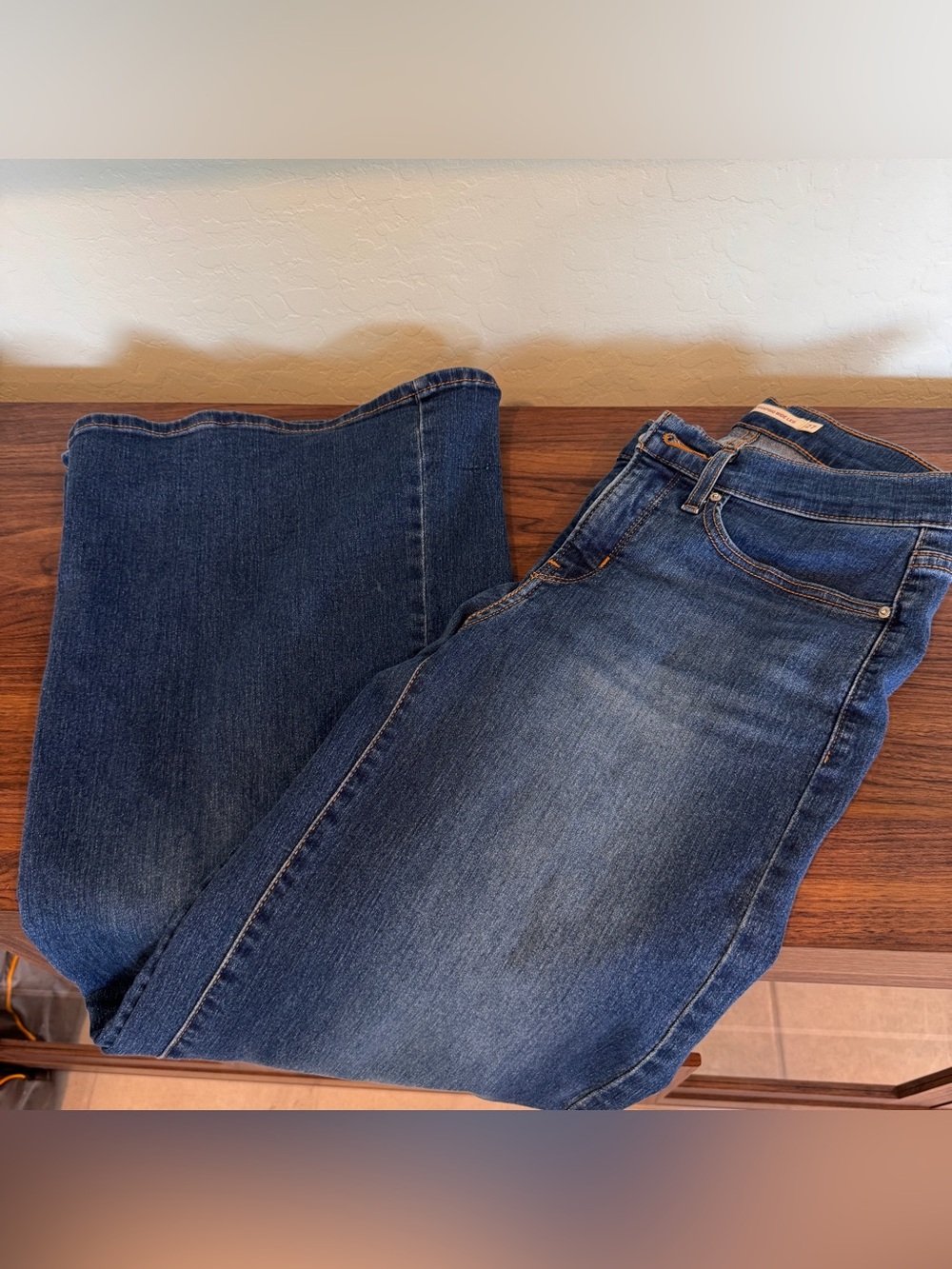 Levi's Blue Wide Leg Jeans - Picture 2 of 4